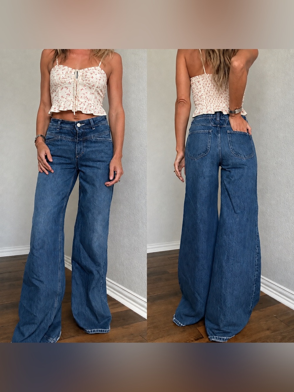 CLOSED Denim Wide Leg High Rise Jeans Loose Fit Size 26
